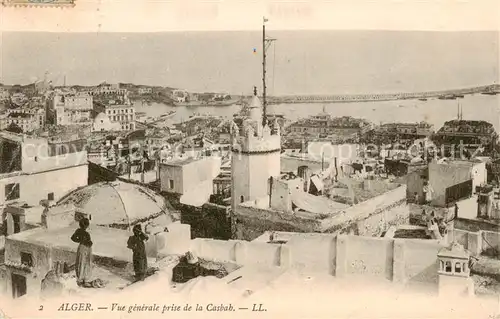 AK / Ansichtskarte 73812419 Alger_Algerien Vue générale prise de la Casbah Alger Algerien