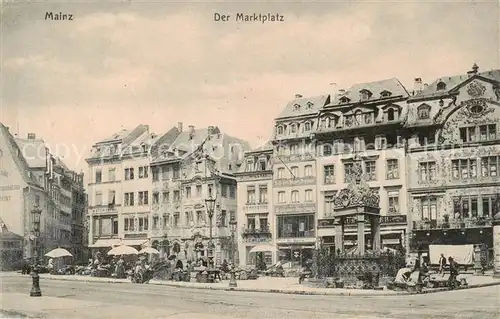 AK / Ansichtskarte 73812569 Mainz__Rhein Der Marktplatz 