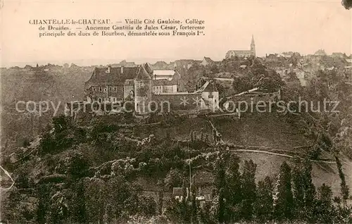 AK / Ansichtskarte Chantelle le Chateau_03_Allier Vieille Cite Gauloise College de Druiden 