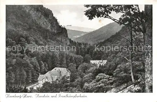 AK / Ansichtskarte 73812910 Ilsenburg_Harz Ilsestein und Frontkaempferheim Ilsenburg Harz