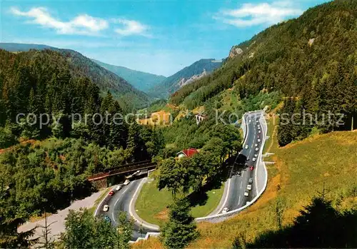 AK / Ansichtskarte 73813031 Hoellental_Schwarzwald Blick auf die Hoellental-Strasse bei Hoellsteig Hoellental_Schwarzwald