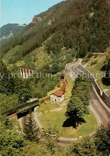 AK / Ansichtskarte 73813032 Hoellental_Schwarzwald Blick auf die Hoellental-Strasse Ravennabruecke Hoellental_Schwarzwald