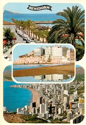 AK / Ansichtskarte 73813234 Benidorm_ES Strand Hotels Promenade 