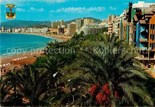 AK / Ansichtskarte 73813253 Benidorm_ES Parque y Playa de Poniente 