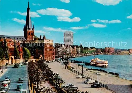 AK / Ansichtskarte 73813258 Duesseldorf Rijn promenade Duesseldorf