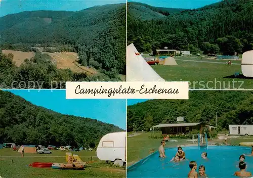 AK / Ansichtskarte 73813262 Weinaehr Campingplatz Eschenau Naturpark Nassau Freibad Weinaehr