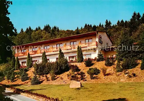 AK / Ansichtskarte 73813341 Holzhausen_Huenstein Waldhotel Am Schwimmbad Café Restaurant Holzhausen_Huenstein