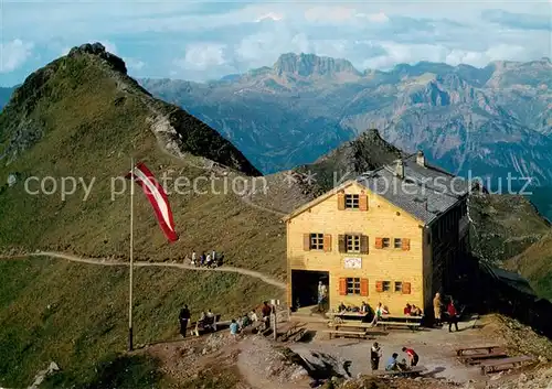 AK / Ansichtskarte 73813417 Wormserhuette_2380m_Kuehtal_Montafon_AT Panorama mit Roter Wand 