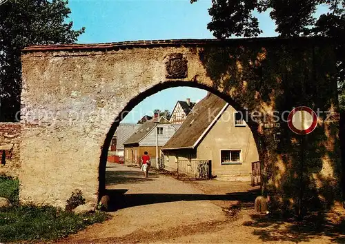 AK / Ansichtskarte 73813539 Olbernhau_Erzgebirge Saigerhuette Gruenthal Osttor mit Bastion Olbernhau Erzgebirge