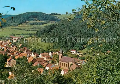 AK / Ansichtskarte 73813595 Heimbuchenthal Panorama Erholungsort im Naturpark Spessart Heimbuchenthal