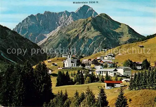 AK / Ansichtskarte 73813718 Hirschegg_Kleinwalsertal_Vorarlberg mit Widderstein Hirschegg_Kleinwalsertal