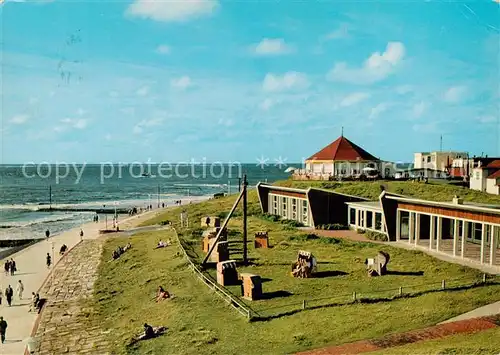 AK / Ansichtskarte 73813743 Norderney_Nordseebad Marienhoehe mit Liegehalle und Promenade am Westbad Norderney_Nordseebad