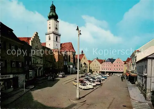 AK / Ansichtskarte 73813819 Cham__Oberpfalz Marktplatz 