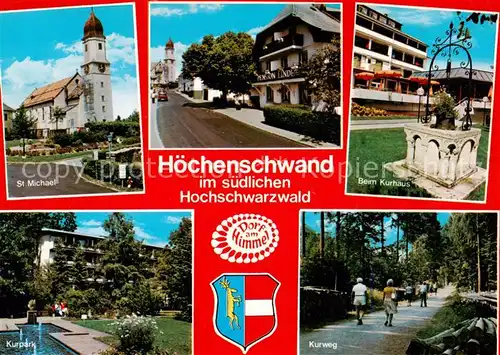 AK / Ansichtskarte 73813851 Hoechenschwand St Michael Kurhaus Brunnen Kurpark Kurweg Hoechenschwand