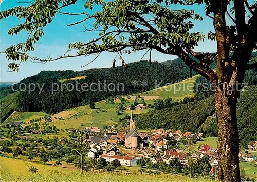 AK / Ansichtskarte 73814071 Oberharmersbach Hotel Baeren Panorama Oberharmersbach