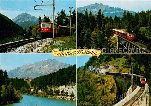 AK / Ansichtskarte 73814087 Eisenbahn Mariazellerbahn Goesing Stausee Eisenbahn