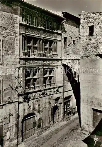 AK / Ansichtskarte Viviers_Ardeche La Maison des Chevaliers Les fenetres du 1er etage Viviers Ardeche