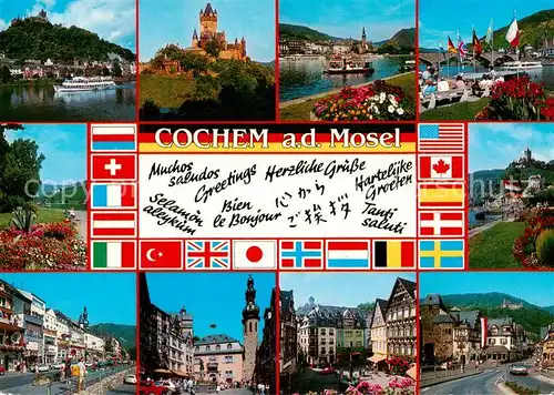 AK / Ansichtskarte 73814272 Cochem_Kochem_Mosel Moselpartien Orts und Teilansichten 