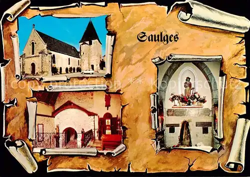 AK / Ansichtskarte Saulges Eglise St Pierre Ermitage St Cenere Saulges