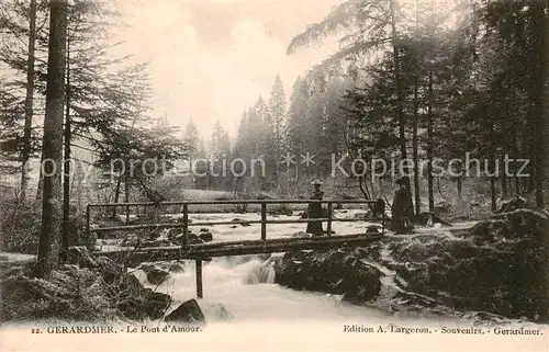 AK / Ansichtskarte Gerardmer_88_Vosges Le Pont d Amour 