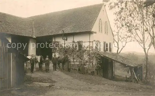 AK / Ansichtskarte 73814853 Landwirtschaft Schweiz Maenner mit Pferden 