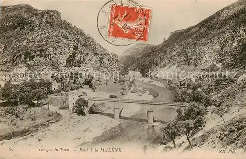 AK / Ansichtskarte Gorges_du_Tarn Pont de la Malene Gorges_du_Tarn