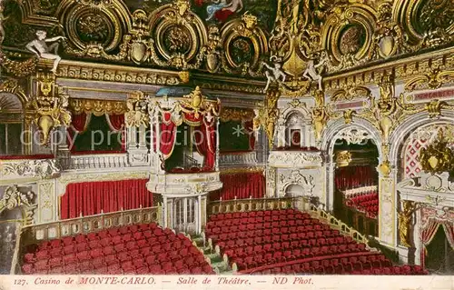 AK / Ansichtskarte 73815274 Monte-Carlo_Monaco Casino de Monte Carlo Salle de Theatre 