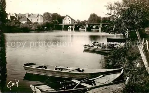 AK / Ansichtskarte La_Suze sur Sarthe Riviere de la Sarthe et le pont La_Suze sur Sarthe