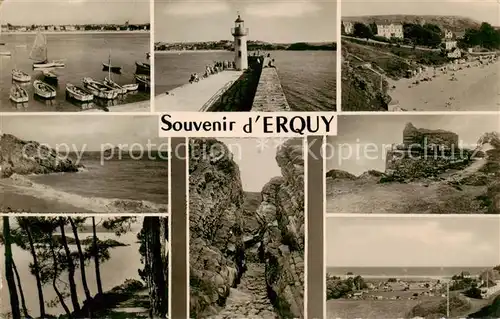 AK / Ansichtskarte Erquy_22_Cotes d_Armor Vues panoramiques Phare Nature 