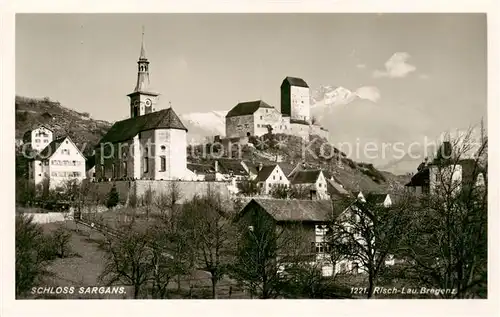 AK / Ansichtskarte Sargans_SG Schloss Sargans 