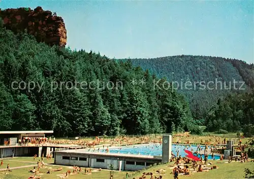 AK / Ansichtskarte 73815598 Hauenstein__Pfalz Wasgauschwimmbad 