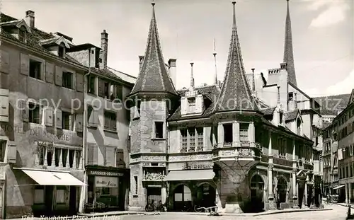 AK / Ansichtskarte  Neuchatel_NE Place des Halles Neuchatel NE