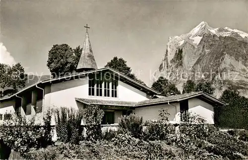 AK / Ansichtskarte  Grindelwald Kath Kirche Grindelwald