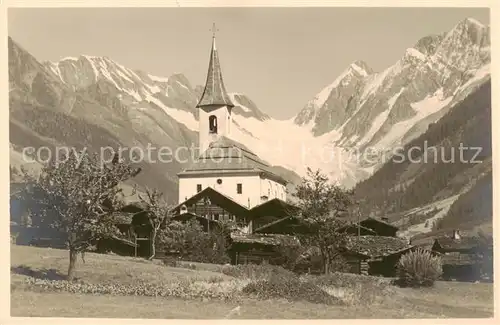 AK / Ansichtskarte  Kippel_VS mit Ahnengrat Sattelhorn und Schienhorn 