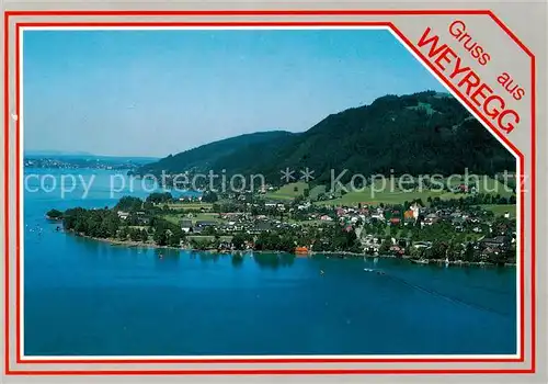 AK / Ansichtskarte 73815878 Weyregg_Attersee Fliegeraufnahme Weyregg Attersee