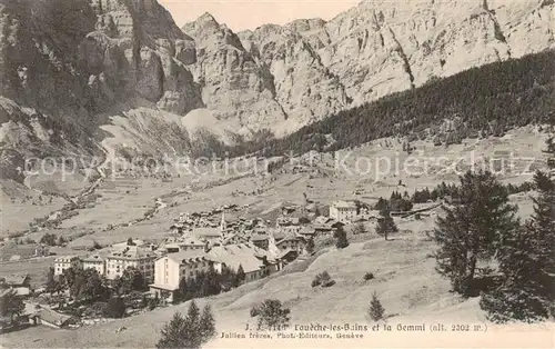 AK / Ansichtskarte  Loueche-les-Bains__Leukerbad_VS et la Gemmi  