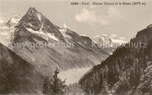 AK / Ansichtskarte  Zinal_VS Glacier Durand et le Besso Zinal_VS