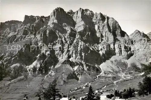 AK / Ansichtskarte  Leukerbad_Loueche-les-Bains_VS mit Loeshoerner und Daubenhorn 