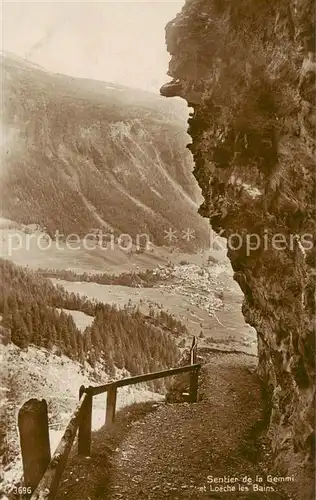 AK / Ansichtskarte  Loeche-les-Bains_VS Sentier de la Gemmi 