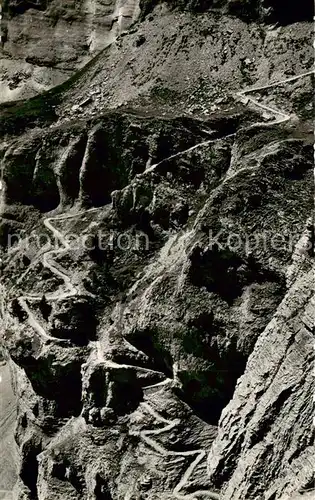 AK / Ansichtskarte  Gemmipass_2322m_VS Leukerbad Kandersteg Gemmistraesschen in der Gemmiwand 