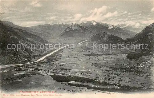 AK / Ansichtskarte  Valzeina_GR Blick ins Rheinthal 