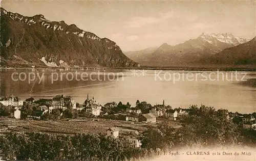 AK / Ansichtskarte Clarens__Montreux_VD et la Dent du Midi 