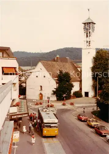 AK / Ansichtskarte Schaffhausen__SH Bushaltestelle Kantonalbank Strassenpartie 