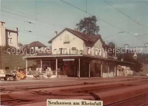 AK / Ansichtskarte Neuhausen_SH Bahnhof Neuhausen SH