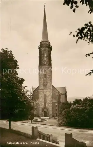 AK / Ansichtskarte 73816574 Falkenstein_Thueringen Kirche Falkenstein_Thueringen