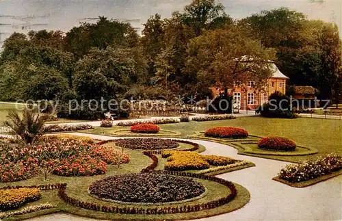 AK / Ansichtskarte 73816634 Dresden_Elbe Grosser Garten mit Blumeninseln 