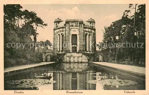 AK / Ansichtskarte 73816640 Dresden_Elbe Krematorium Tolkewitz 