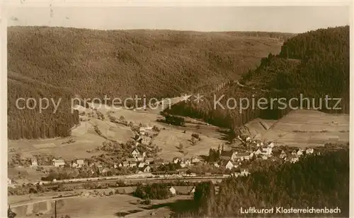 AK / Ansichtskarte 73816698 Klosterreichenbach Panorama mit Hotel Sonne Post Klosterreichenbach