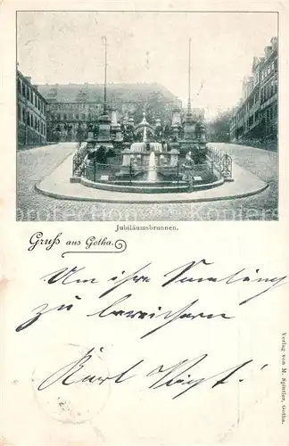 AK / Ansichtskarte 73816778 Gotha__Thueringen Jubilaeumsbrunnen 