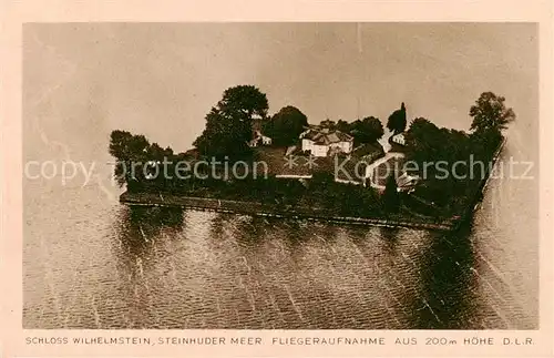 AK / Ansichtskarte 73816843 Steinhuder_Meer_Wunstorf Schloss Wilhelmstein Fliegeraufnahme 